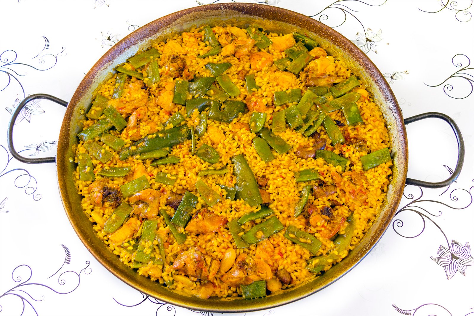 Paella sa morskim plodovima